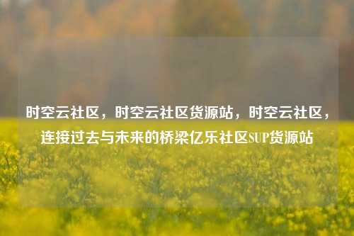 时空云社区，时空云社区货源站，时空云社区	，连接过去与未来的桥梁亿乐社区SUP货源站  第1张